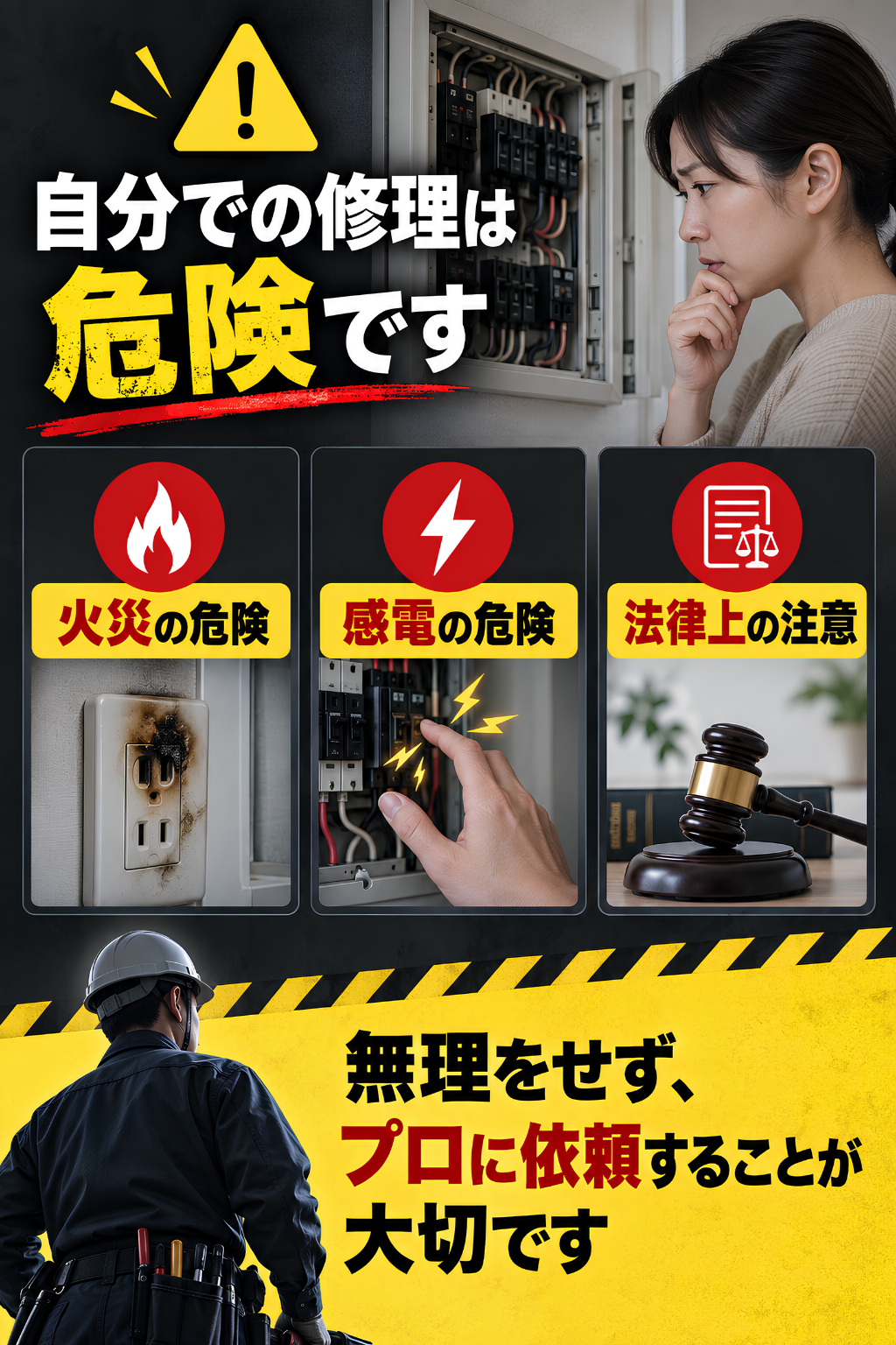 電気工事の注意事項